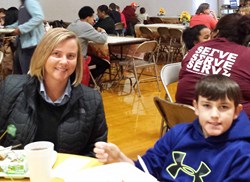 Thanksgiving Meal a Treat for SES Students and Families