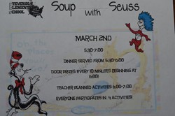 Join us Monday, 3/2/15, for "Soup with Suess"