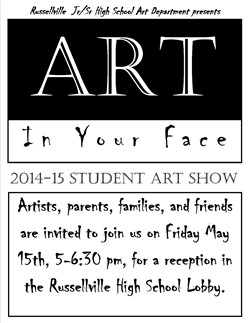 RJSHS Student Art show Friday, May 15, 2015