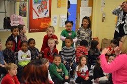 Preschoolers share in song
