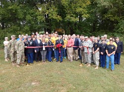 JROTC participated in obstacle and ropes course ribbon-cutting ceremony, 9/29/16